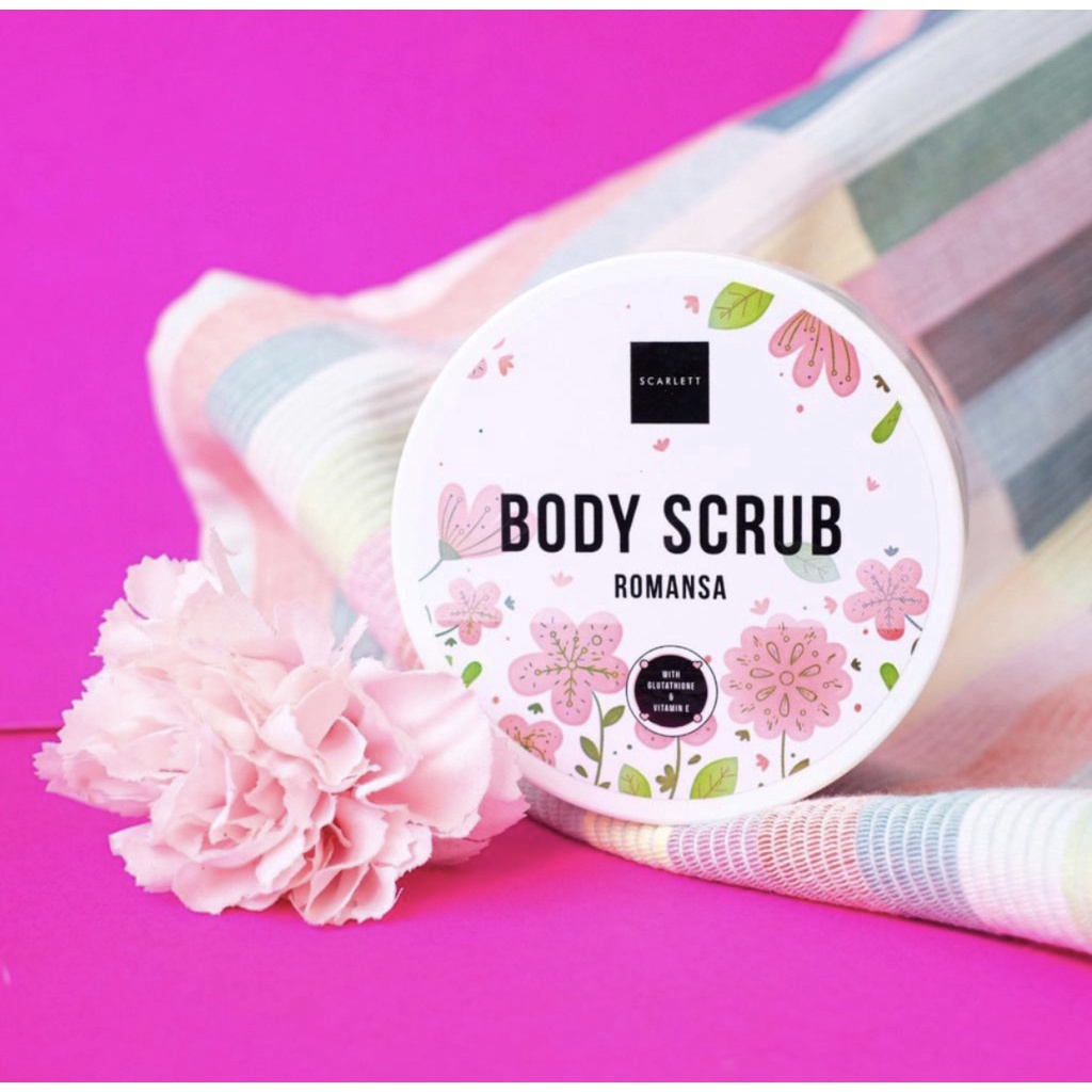 Scarlett Whitening Body Scrub Romansa Scarlet Scarlett Whitening by Felicya Angelista