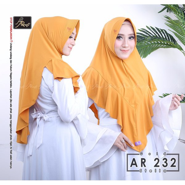 Jilbab hijab Arrafi AR 232 kerudung bergo instan Khimar Syari rabbani fashion wanita terbaru 2021