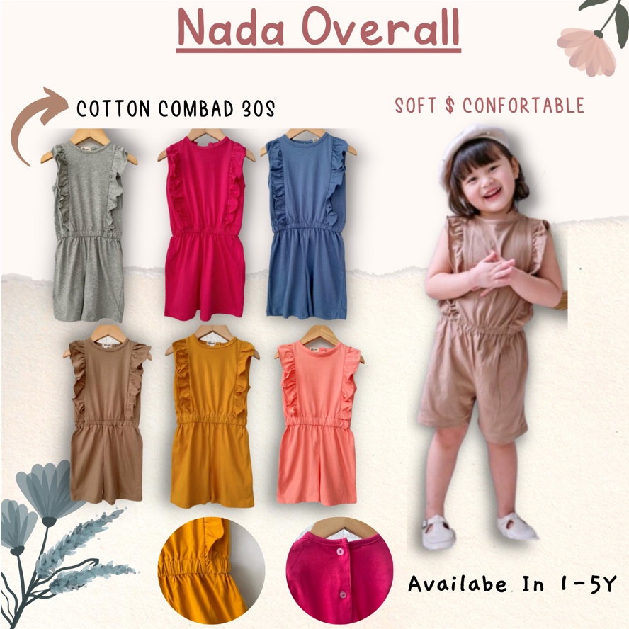 Jumpsuit Anak Smilee Nada Polos Mixx Warna Size 1-5Tahun CBKS SO