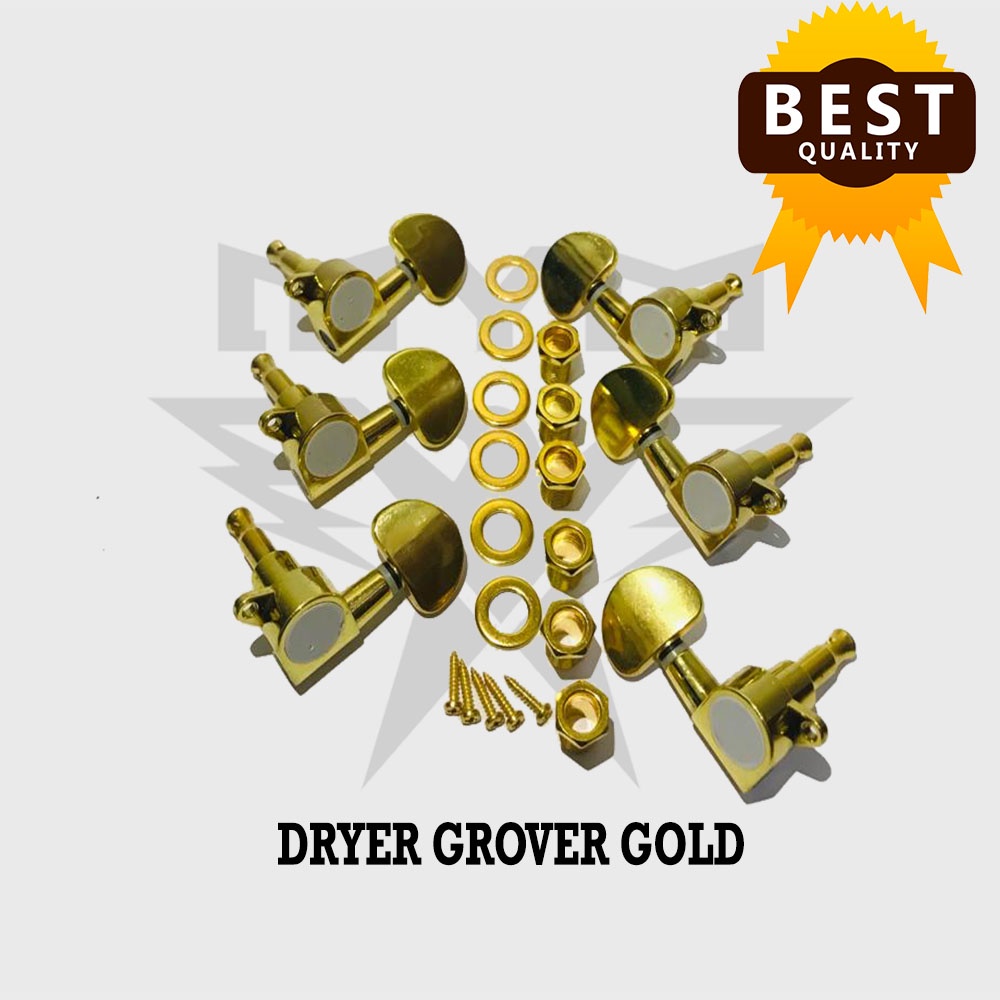 Dryer grover gitar akustik Full gold