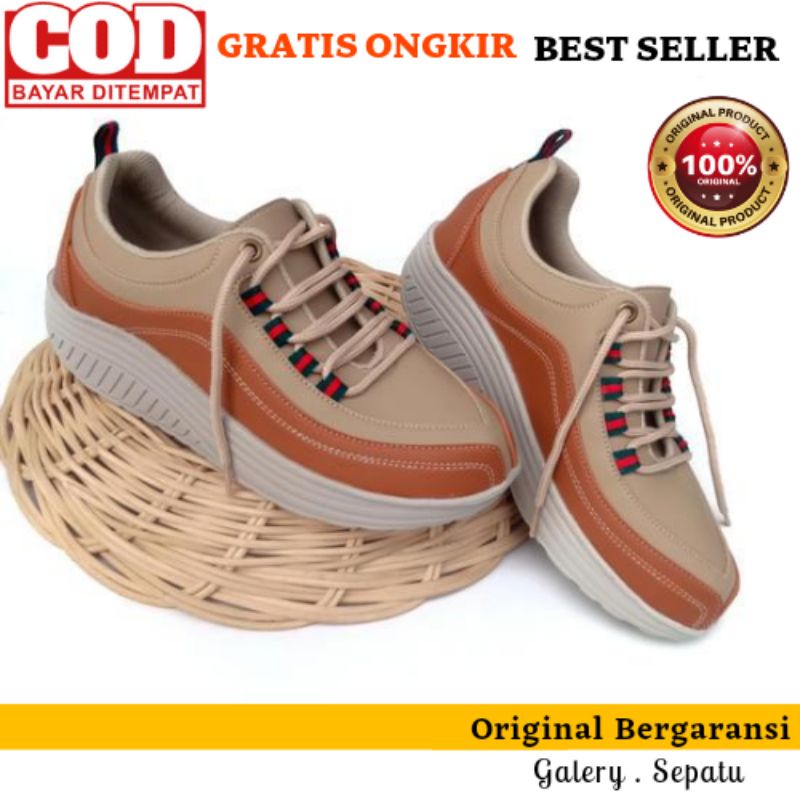 Sepatu Wanita Sneakers Sepatu Sneaker Wanita  Sepatu Wanita Wedges Tali Weges Wanita One Love Origin