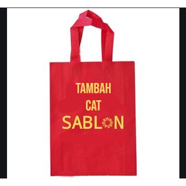

Tambah cat sablon, tambah warna, tambah satu sisi.