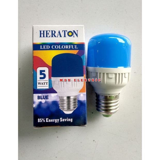 LAMPU LED WARNA WARNI 5 WATT HERATON / LAMPU  LED HIAS WARNA