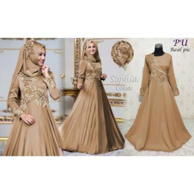 TERKINI/TERKEREN/MURAH/maxi shopia syari ori pu - maxi dress muslim murah