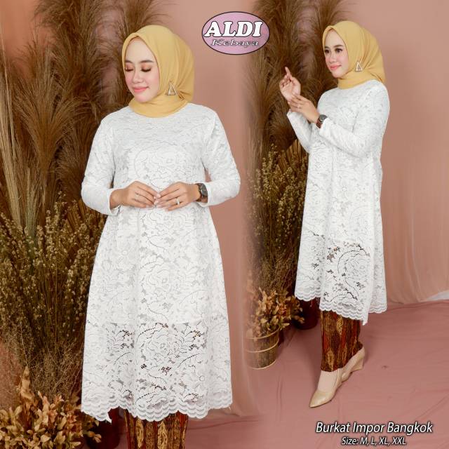 TUNIK MUSLIMAH - SET KEBAYA MODERN TUNIK BRUKAT - KEBAYA PESTA KEKINIAN