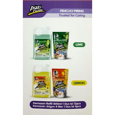Sabun cuci piring refill 800 ml Merk PIZZI