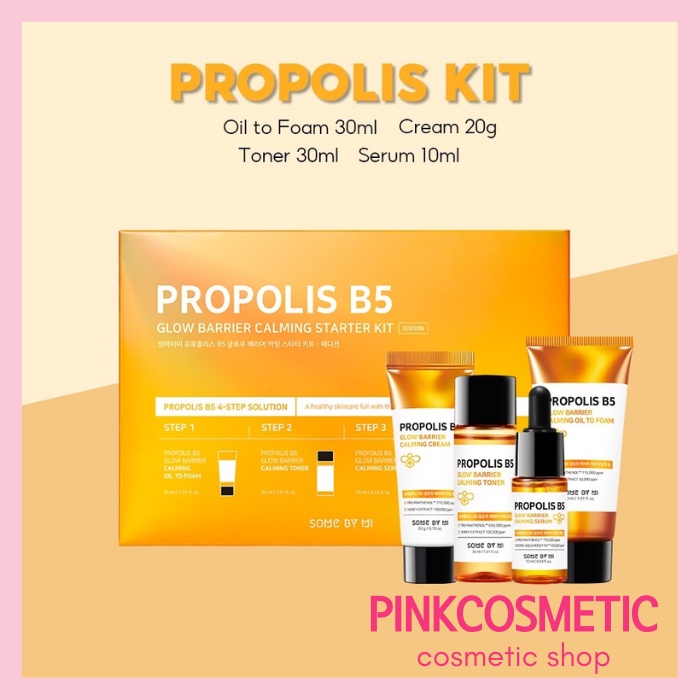 SOMEBYMI Propolis B5 Glow Barrier Calming Starter Kit