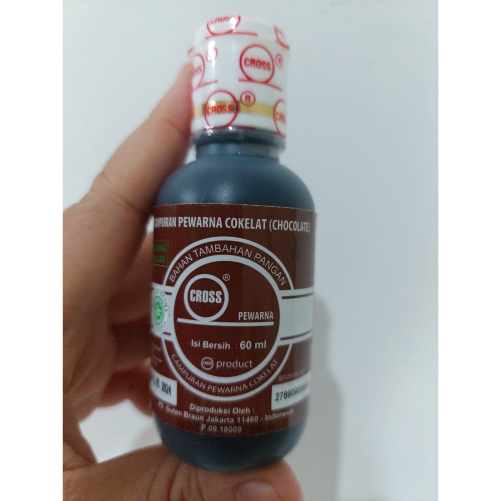 Jual 60ml Cross Pewarna Makanan Kue Varian Warna Cherry Red Merah Muda