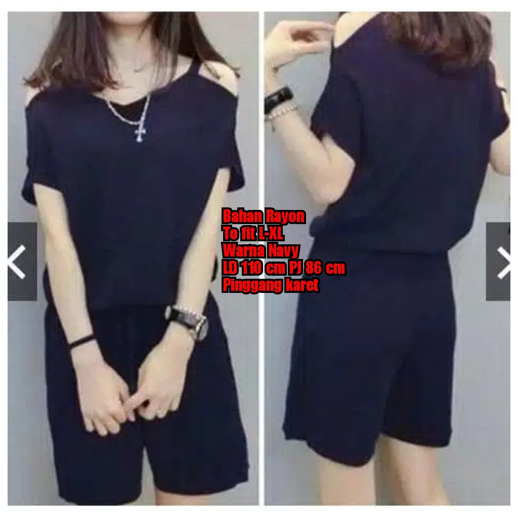 JAMSUIT RIHANNA / HITAM / NAVY / TERMURAH