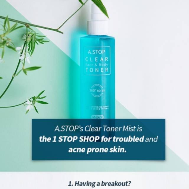 A Stop Clear Face and Toner