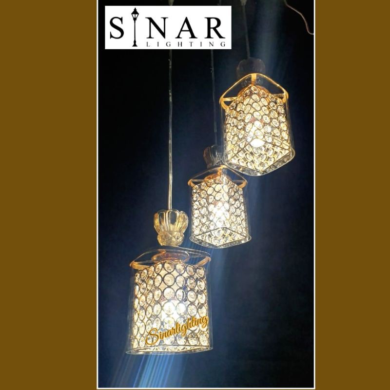 Lampu gantung minimalis kristal 9216/3