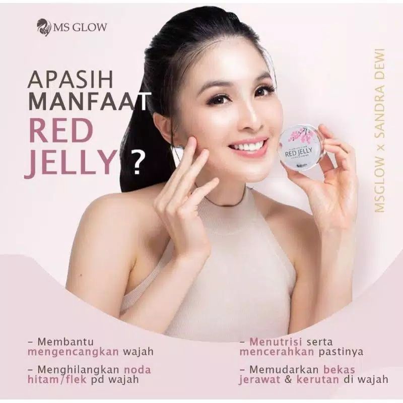 red jelly MS glow | radiance gold MS glow | jelly merah ms glow