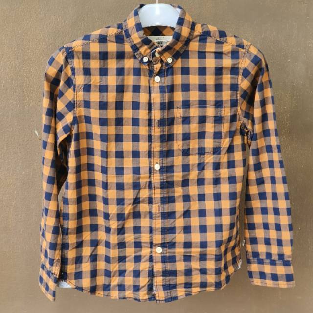 kemeja kotak-kotak H&M