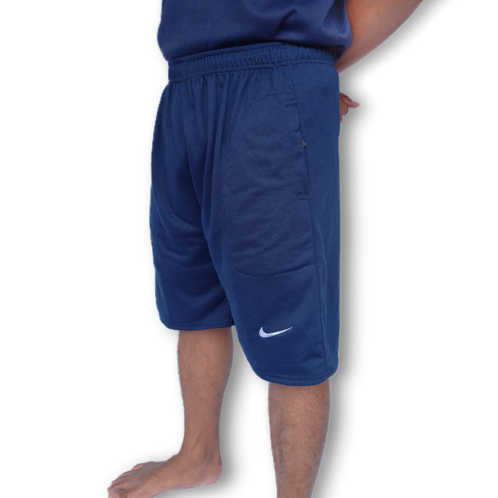 Celana pendek pria dewasa kolor boxer tersedia size jumbo dan standar dan juga kecil-Navy XL fit XXL