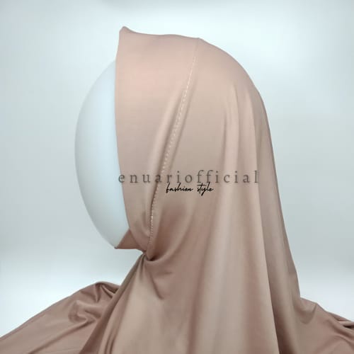 Hijab Instan Bergo Malay Jersey Premium Jilbab Khimar Tutup Dagu Syari