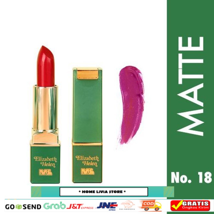 Elizabeth Helen Matte Lipstik Mahmood Saeed NO.18