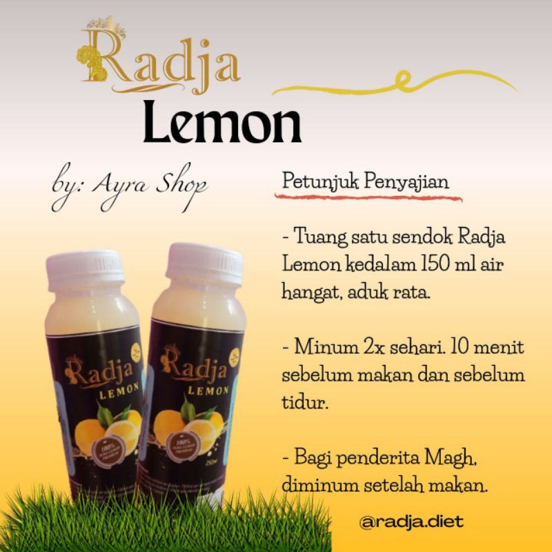 Sari Lemon murni "RADJA LEMON" 250 ml
