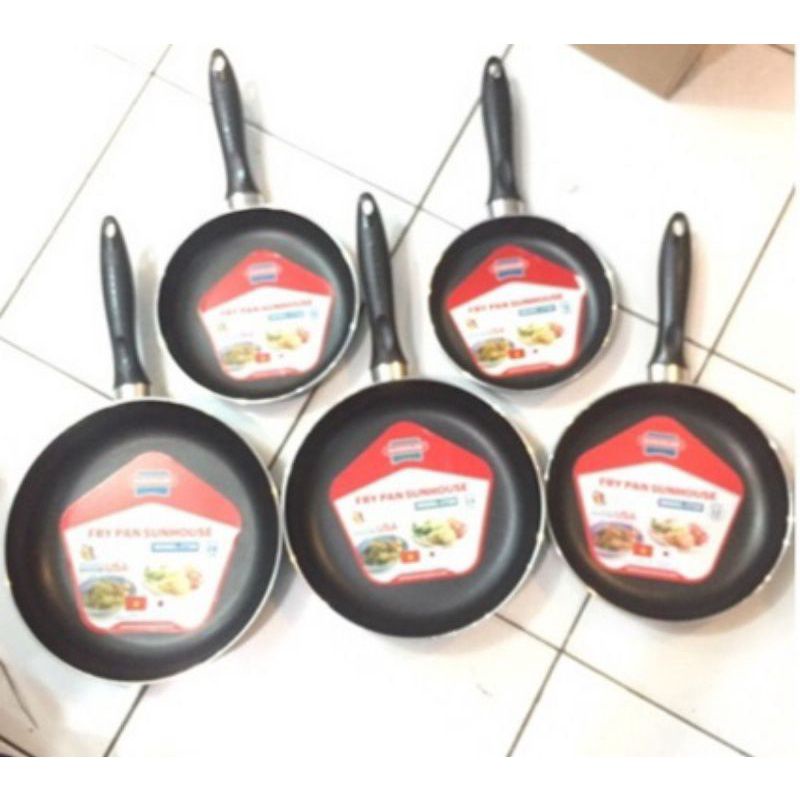 Sunhouse Frypan/ Alat Penggorengan Teflon Anti Lengket CT18-CT26cm