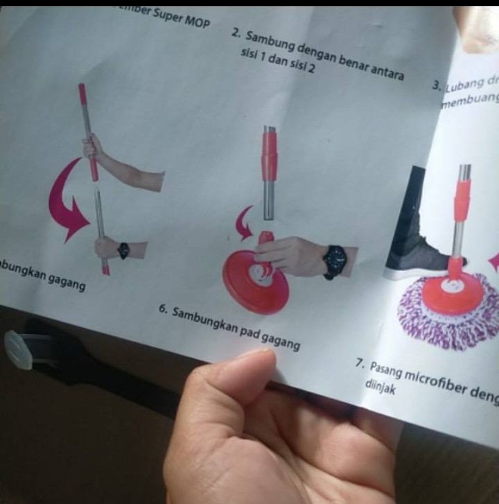 Bolde Super Mop Double Side Pel Ember Bisa Dilepas Air Kotor Terpisah Dobel Side Doubleside