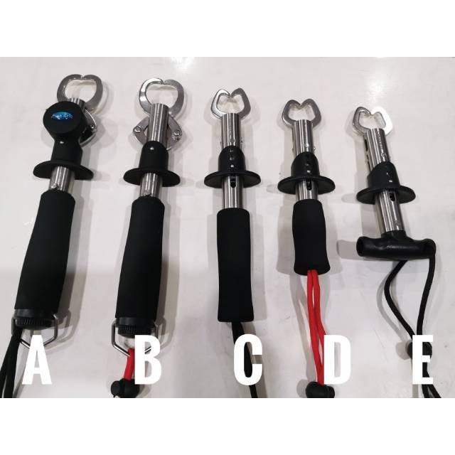 Lip grip ikan mini, lip grip dengan timbangan dan lip grip timbangan dengan meteran