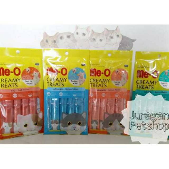 MEO CREAMY TREATS/LIQUID ME-O|Meo Creamy Treats 60gr | Meo Liquid Snack Kucing