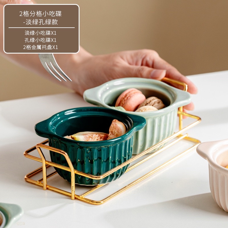 Tempat Cemilan set Keramik / Tempat kue set keramik / Tempat Bumbu Dapur set import china