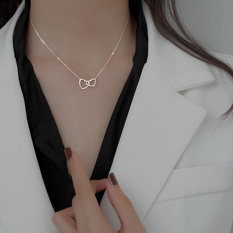 Kalung Bahan Titanium Steel Gaya Korea Untuk Wanita