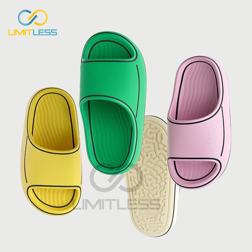 Zerolimit - Sandal Slipper Cartoon Wanita Casual Sendal Slip On Cewek Kartun Colorfull Sandal Jelly Wanita Anti Licin