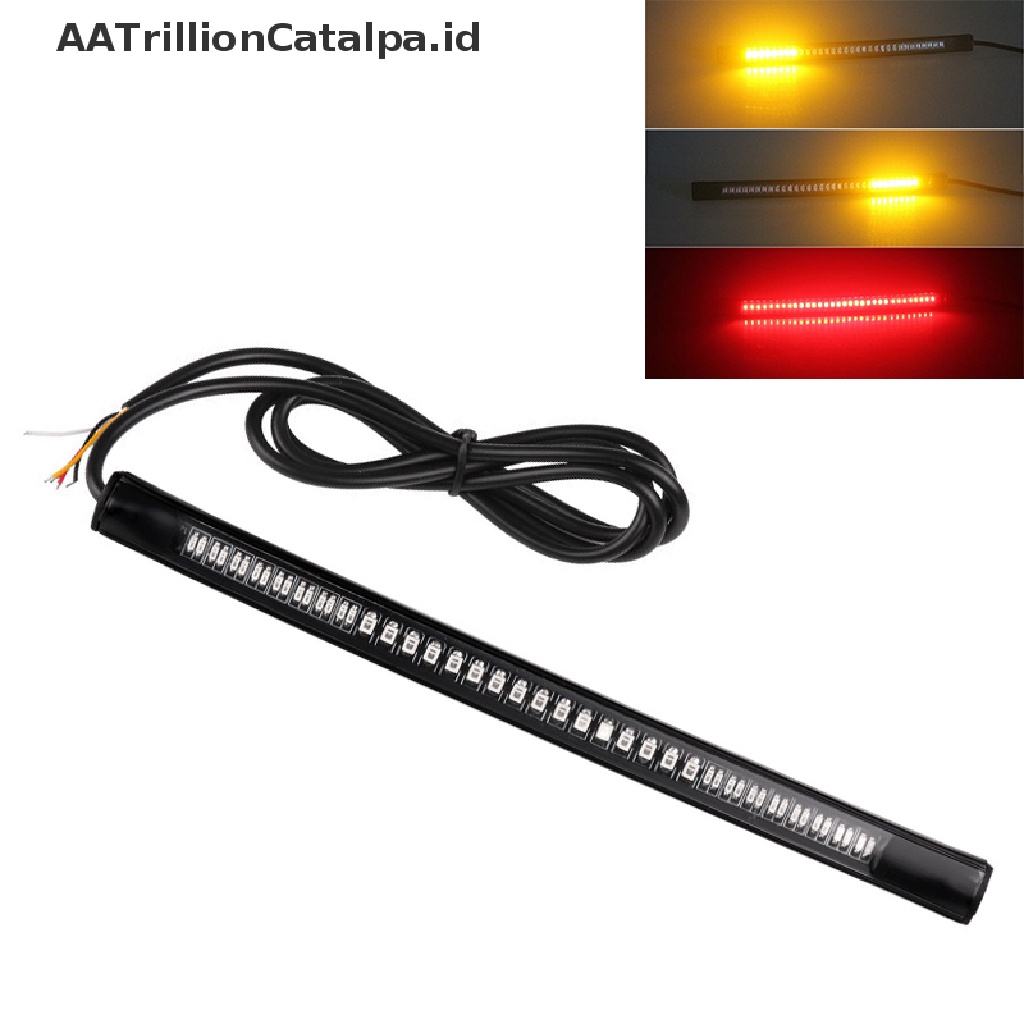 Aatrillioncatalpa Lampu Strip 48 Led Flexible Untuk Seinrem Belakang Motor