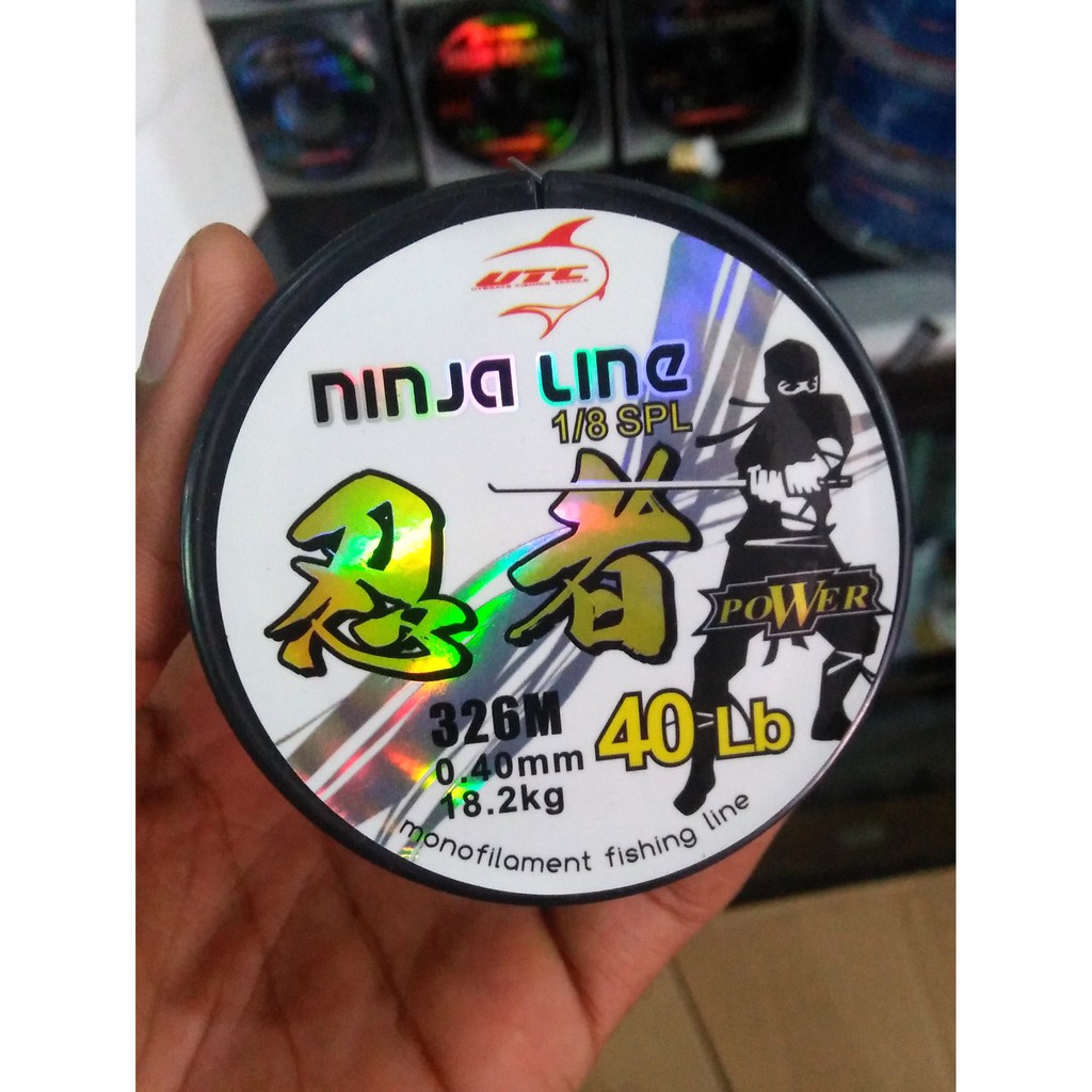 Senar Pancing Monofilament UTC Ninja Line 35 LB 40 LB 50 LB  60 LB 0.37 0.40 0.45 0.60 COD