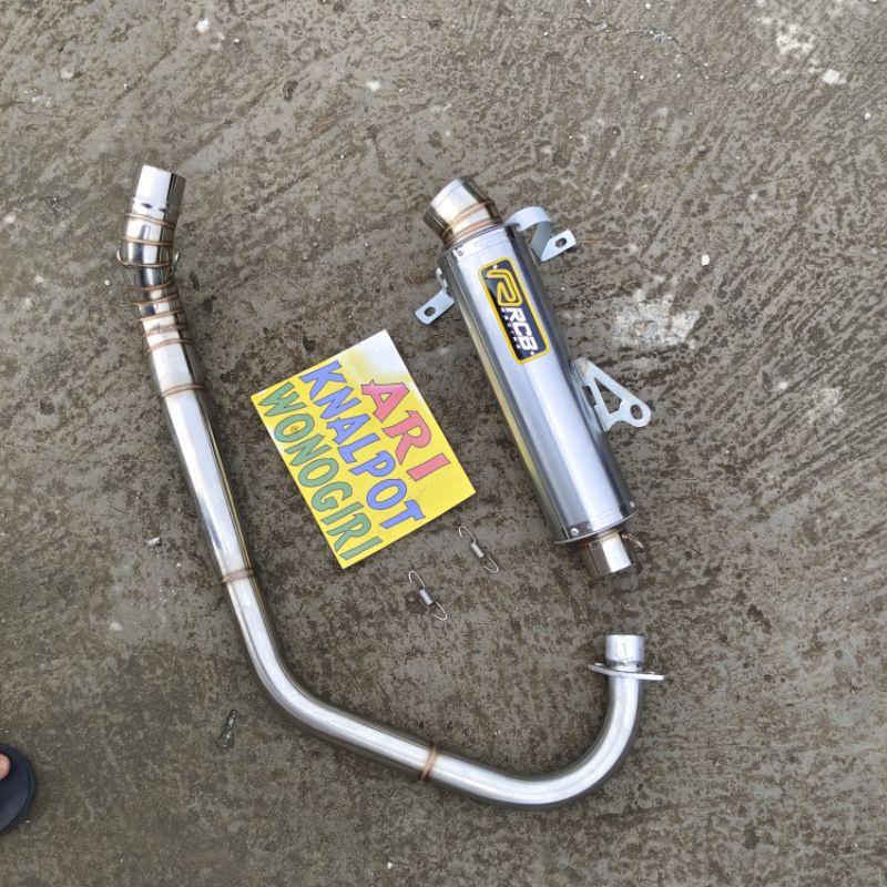 Knalpot RCB ala original CB GLPRO MEGAPRO TIGER VERZA CBR VIXION BYSON