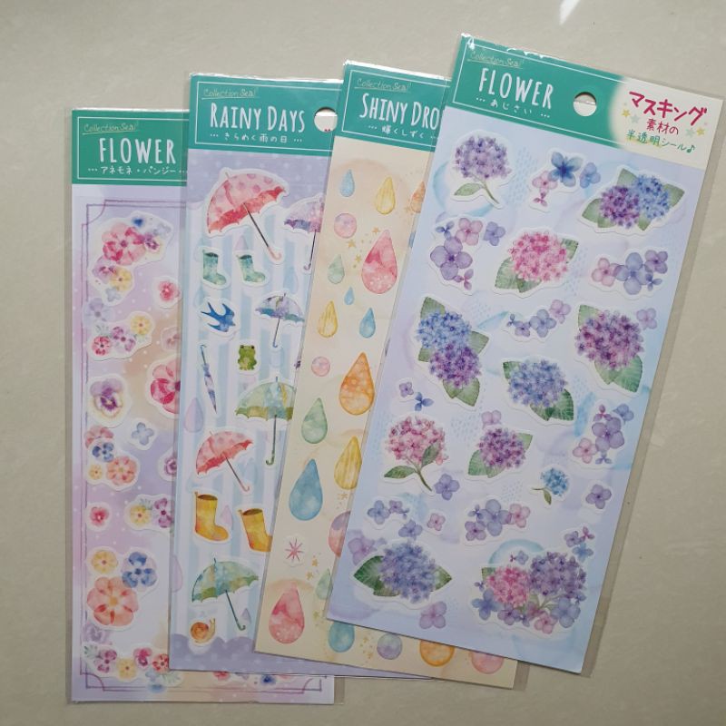 

flower sticker for scrapbook and journal