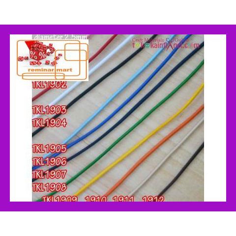 

Y8T7Tty8- Tkl19 Tali Karet Uk 2,5Mm (Per Meter) - 01 Pink Muda R6E7Rgt-