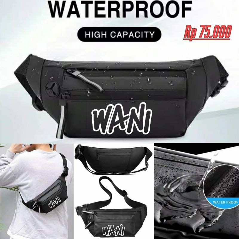 TAS SELEMPANG WAIST BAG ANTI AIR PERSEBAYA WATER PROOF