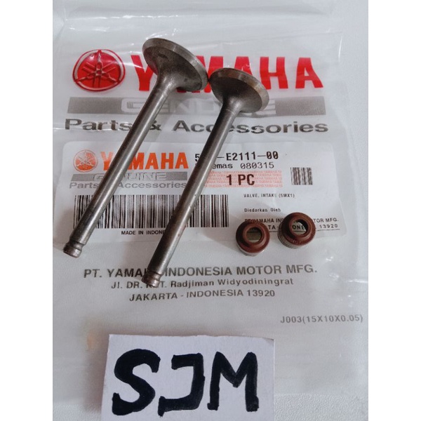 Payung klep+seal klep isi 2pcs yamaha Mio Sporty.Mio smile.Soul.fino.Nuvo.(5LW/5TL Ori)
