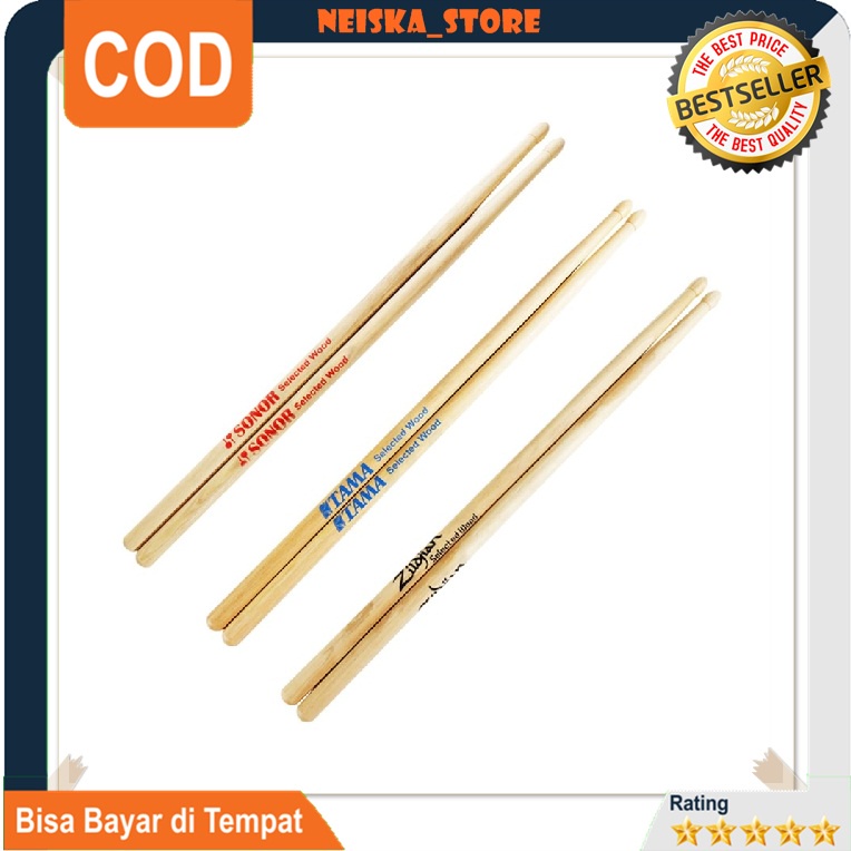 Stick Drum Zildjian Stick Drum Tama Stick Drum Sonor Stick Drum 5A Bahan Kuat Awet Berkualitas Origi