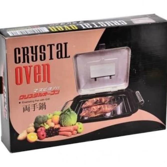 Maspion Crystal Oven. Panggangan Sosis, Sate, Daging