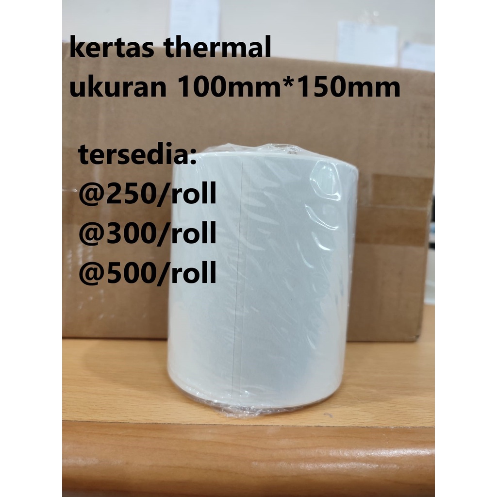 

LABEL STICKER THERMAL 100 X 150 BARCODE 100X150 UKURAN A6