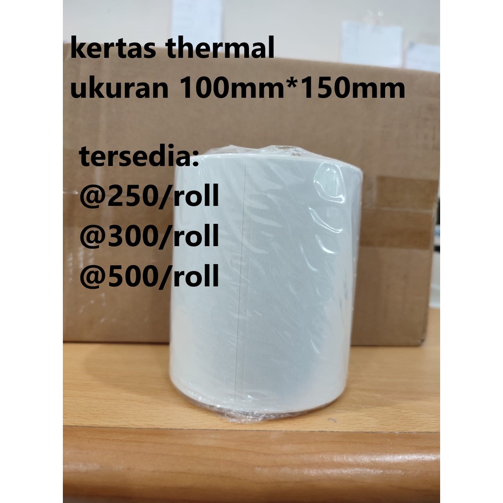 LABEL STICKER THERMAL 100 X 150 BARCODE 100X150 UKURAN A6