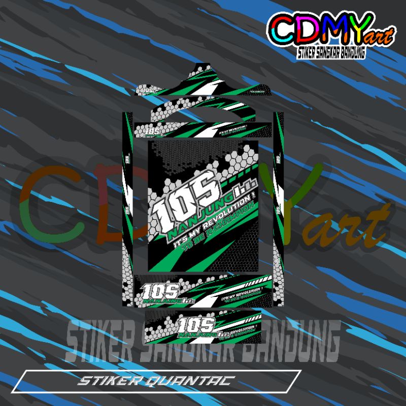STIKER DECAL SANGKAR KOTAK 105 NANJUNG