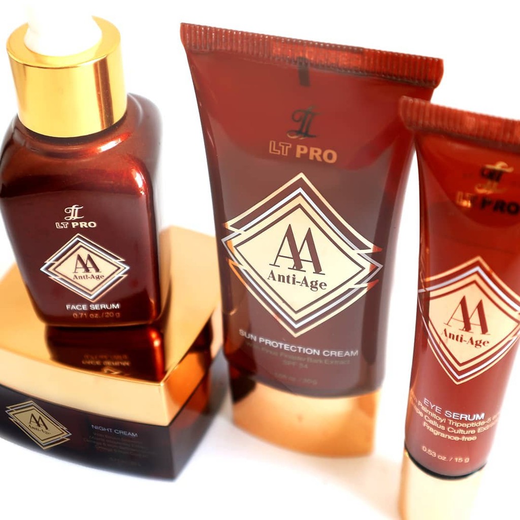 LT PRO Anti Age Series ( Face Serum, Eye Serum, Night Cream, Sun Protection )
