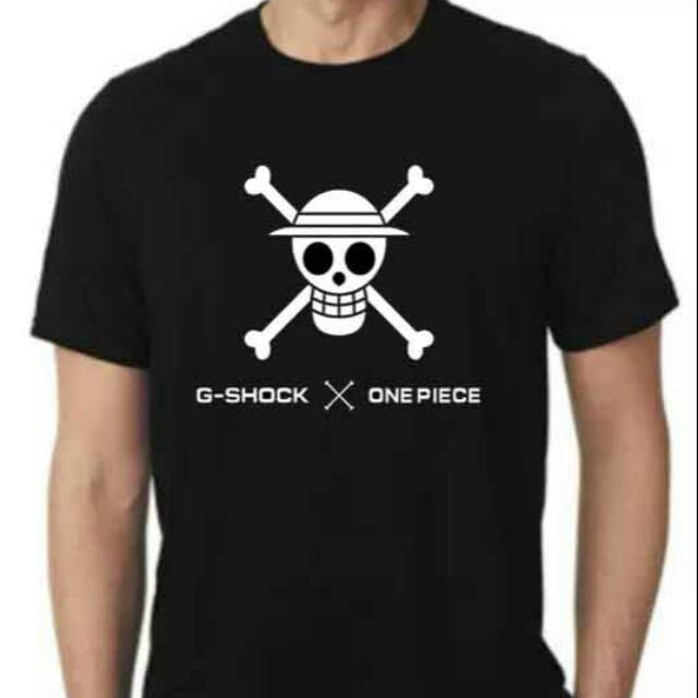 T shirt G Shock One Piece, Kaos Murah G Shock One Piece