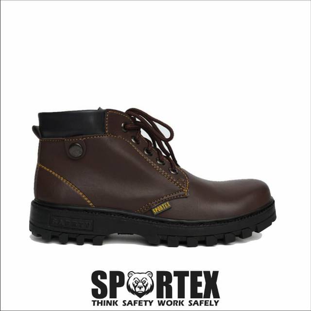 Sepatu Safety Ujung Besi Type Knop ORIGINAL SPORTEX Sol Safety