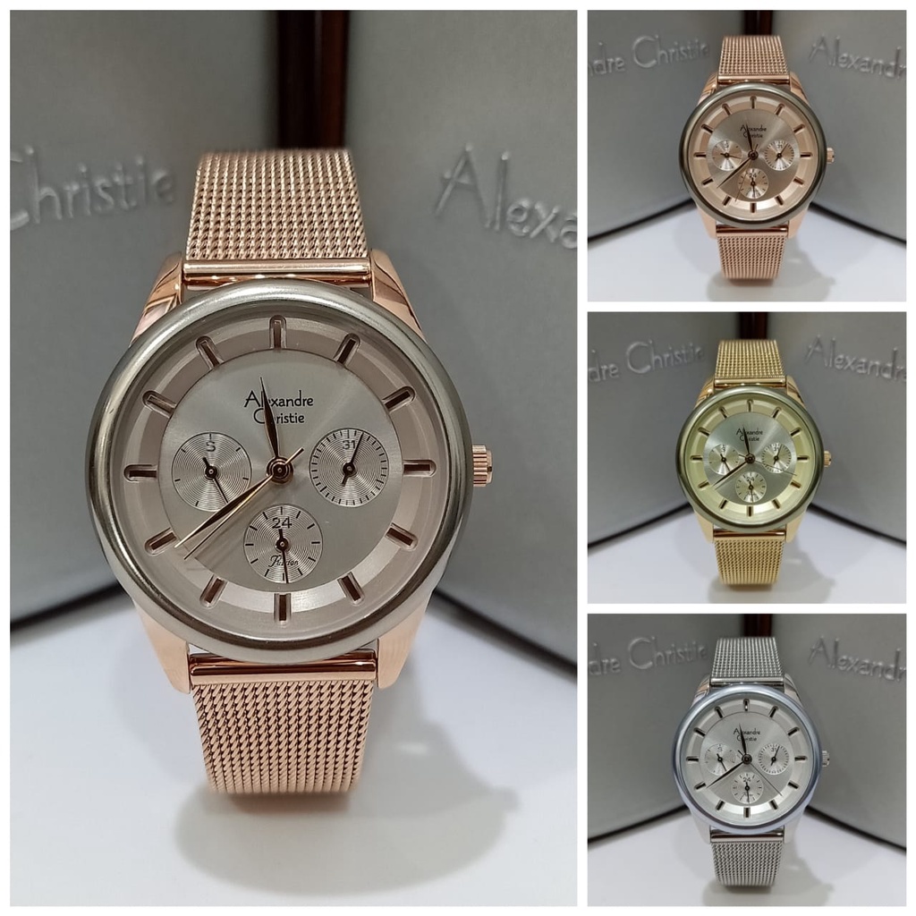 Jam Wanita Alexandre Christie AC2936 AC 2936 Original Garansi Resmi Alexander Christie Free Baterai
