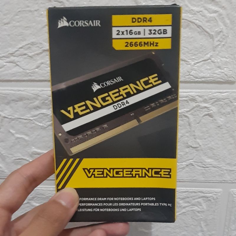 RAM laptop /notebook high performance Corsair Vengeance DDR4 32GB Kit (2 x 16GB) 2666MHz