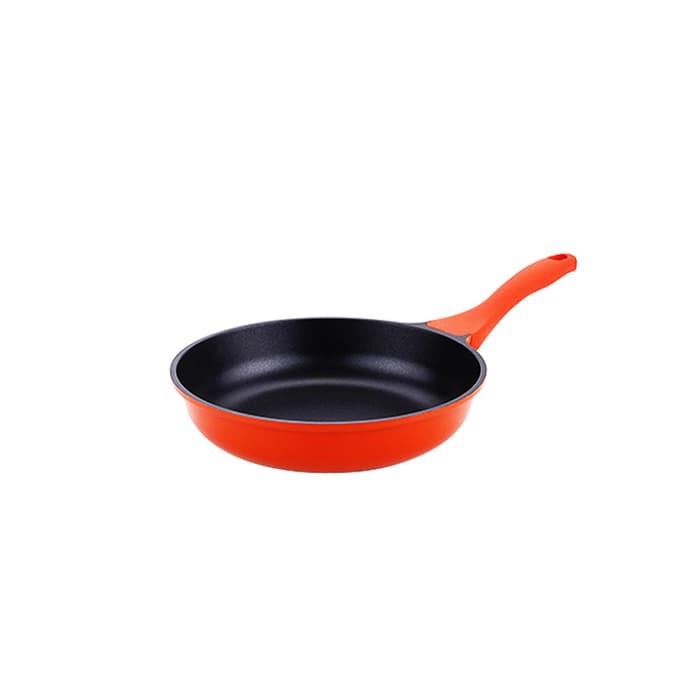 Wajan Penggorengan Fincook Fry Pan Induction 24cm Orange Anti Lengket