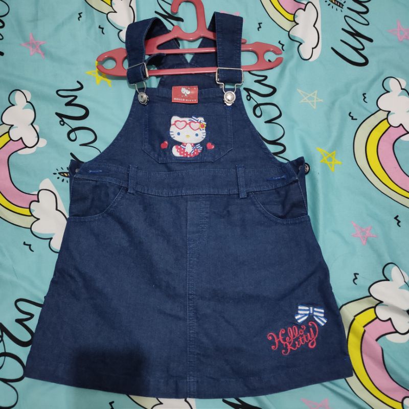 Preloved rok overall jeans anak perempuan