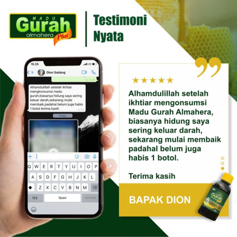 MADU GURAH ALMAHERA PLUS Original, Mengobati Sesak Nafas, Asma, TBC, Batuk Menahun, Sinusitis, Gangguan Pernafasan Paru-paru-5