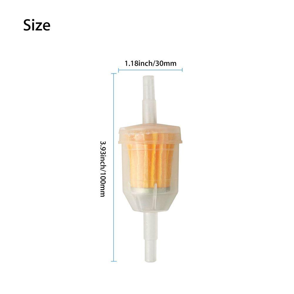 Filter Bahan Bakar Gas Sebaris AUGUSTINA Universal Untuk Kawasaki Deere Mesin Kecil 6MM-8MM 1/4&quot; Filter Bahan Bakar Motor Motor