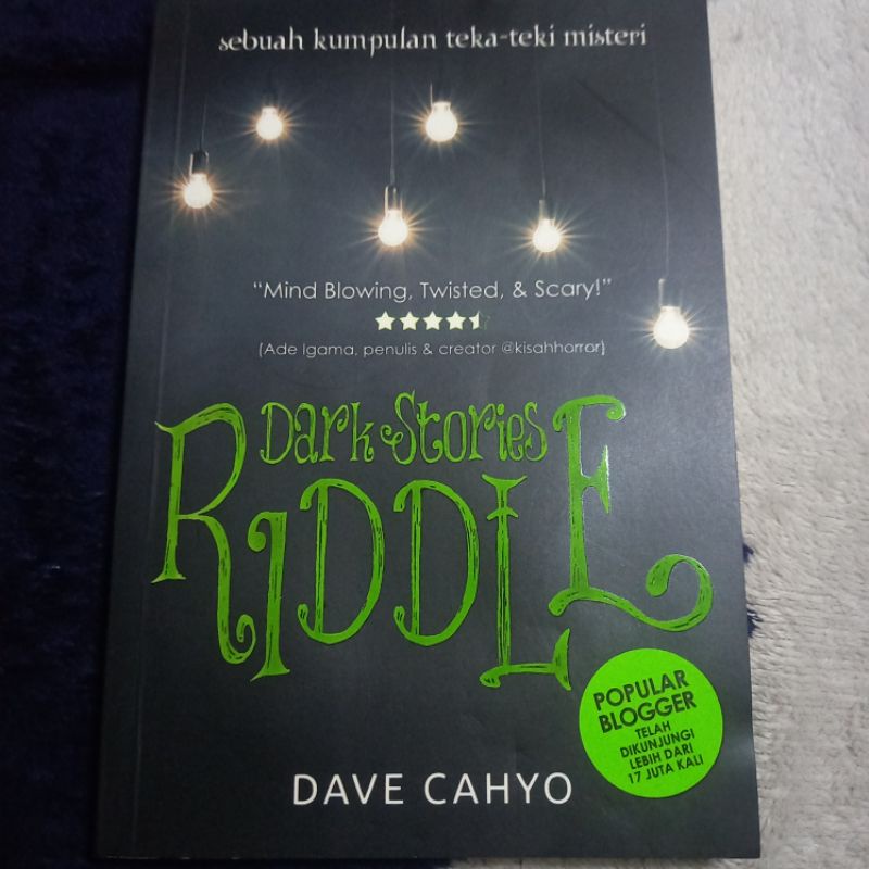 Buku - Dark Story Riddle - sebuah kumpulan teka-teki misteri by Dave Cahyo